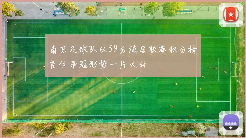 南京足球队以59分稳居联赛积分榜首位争冠形势一片大好